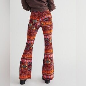 We The Free Multicolor Geometric Flare Pants